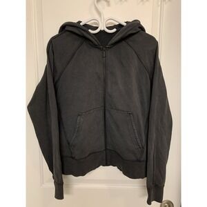 Lululemon City Sweat Full Zip Hoodie Men's Medium Charcoal Grey French Terry